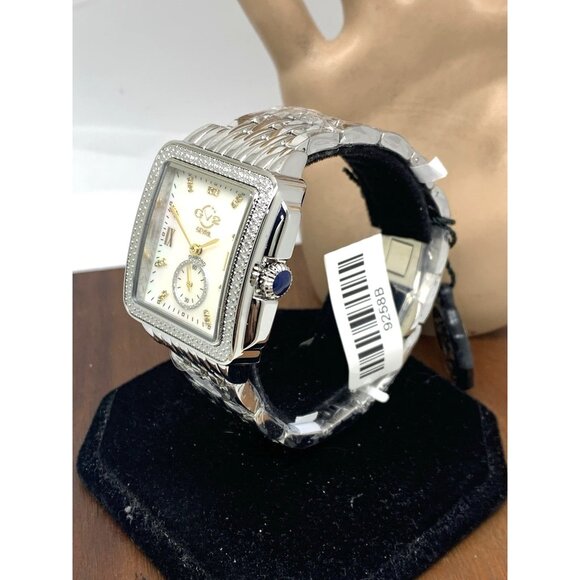 GV2 by Gevril Women's Watch 9258B Swiss Quartz Mother of Pearl Dial Silver Steel - Picture 2 of 13